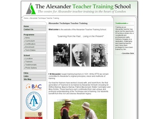 The Alexander Technique Teacher Training School
