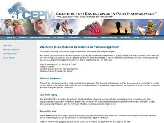 Centers for Excellence in Pain Management