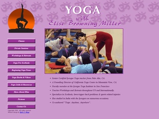 Elise Browning Miller Yoga, Mountain View and Redwood City