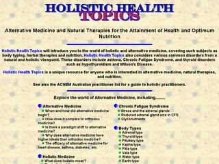 Holistic Health Topics