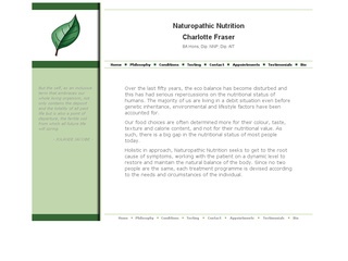 Charlotte Fraser: Naturopathic Nutrition