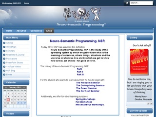 Neuro-Semantic Programming, Hypnotherapy and Psychotherapy