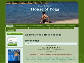 Nancy Sutton’s House of Yoga and Wellness Center, Redding