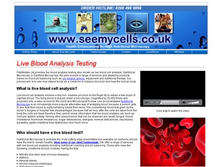 Live blood cell analysis nutritional microscopy