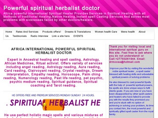 spiritual herbalist doctor