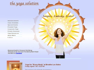 The Yoga Solution with Marti Foster, Silicon Valley Area