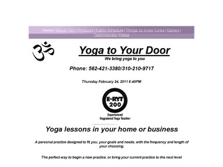 Yoga to Your Door, Los Angeles and Orange Counties